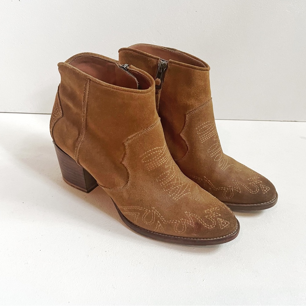 Zadig et Voltaire | Suede Western Booties